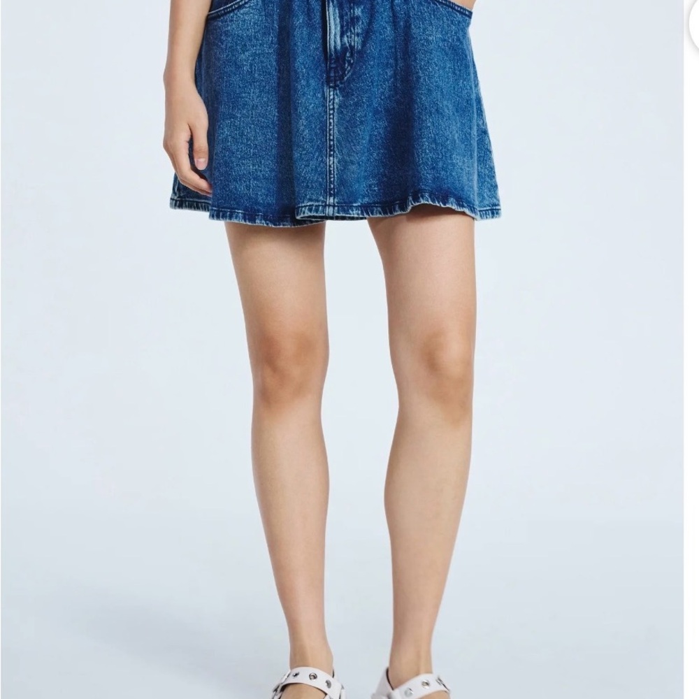 Classic Blue Denim Mini Skirt